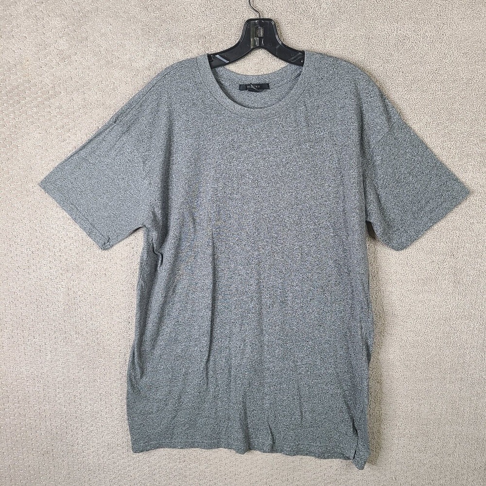 Forever 21 Shirt‎ Mens Medium Gray Crew Neck Short Sleeve Basic Essentials